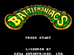 Battlemaniacs (Brazil) Title Screen